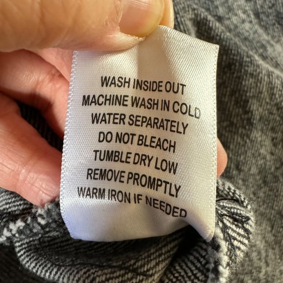 Highway Jeans Cropped Denim Jacket Raw Hem Edging Size S - Picture 8 of 12